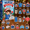 Cute Cartoon Male Nurses Advent Calendar HG , Acrylic Ornament Countdown Blind Box Holiday Gift