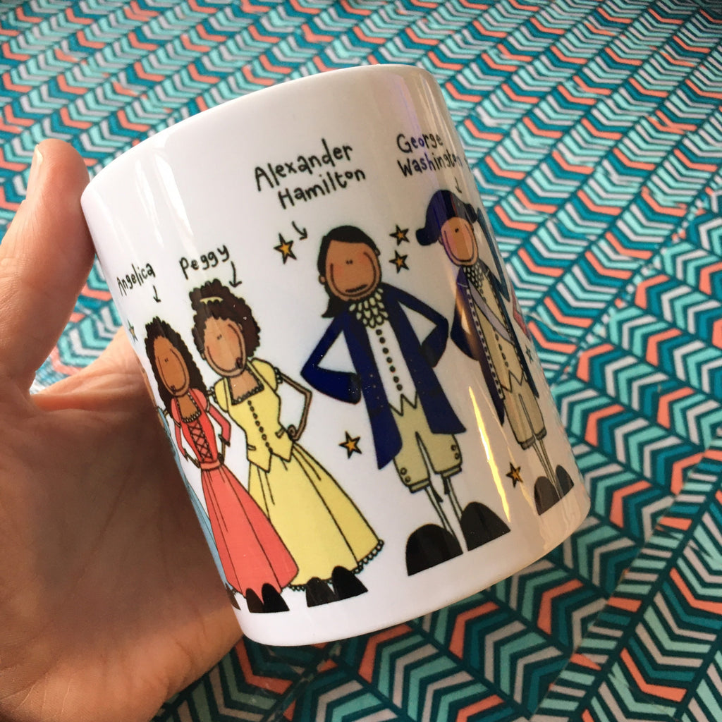 Blackshoe, Hamilton Mug, Hamilton, King George, Schuyler sisters, HamiFan, Hamilton Cup, Hamilton Quote, Hamilton Musical, Lafayette, burr LTN