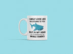 Whale Shark Mug, Whale Shark Gifts, Shark Lover Coffee Cup, I'm Thinking About Whale Sharks, Funny Shark Present, Shark Enthusiast LTN