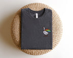 Embroidered Rainbow Goose Shirt, Embroidered LGBTQ Shirt, Embroidered Pride Shirt, Gay Shirt, Transgender Shirt, Human Rights Shirt, LGBTQ+