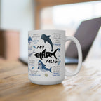 Shark Ceramic Mug, Marine Biologist Mug Gift, Shark Week Mug, Shark Biologist Gift, Great White Shark Mug, Shark Lover Gift LTN
