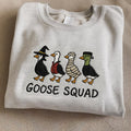 Goose Squad , Spooky Goose Embroidered Sweatshirt Halloween