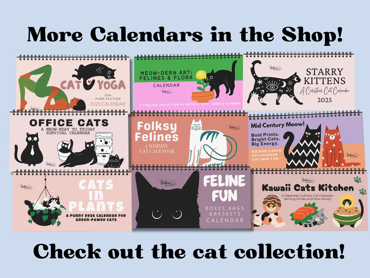 2027 Office Cat Desk Calendar • Funny Cat Calendar for Work • Work Bestie Gift • Humorous Cat Office Decor For Cat Lovers