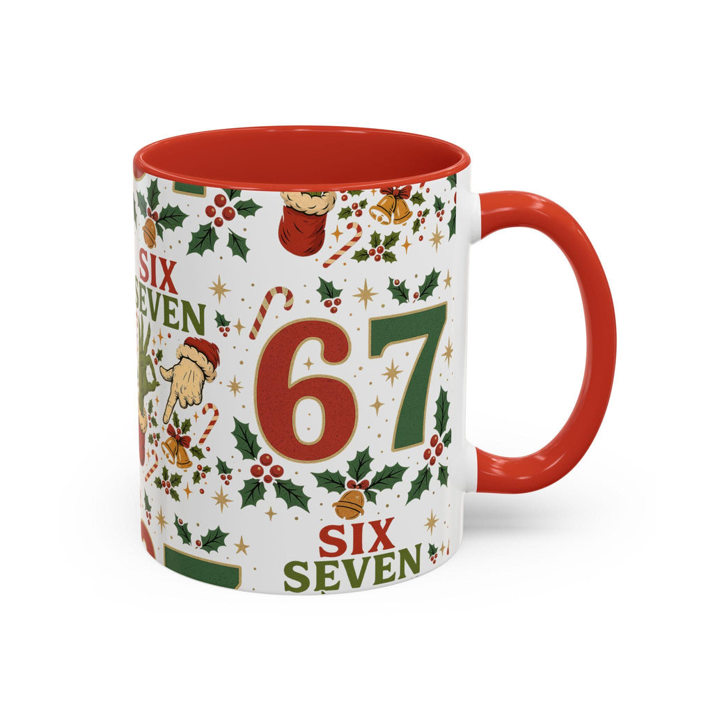 67 Christmas Accent Mug, 6 7 Mug, Six Seven Christmas Accent Coffee Mug (11, 15oz) LTN
