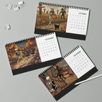 The Horrors Persist Desktop 2027 Calendar | Funny Horror Skeleton Calendar for 2027 | Dark Humor Desk Calendar