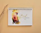 2027 Bird Desk Calendar, Watercolor Birds, Small Standing Flip Calendar, Bird Lover Gift