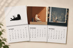 2027 Cozy Cat Calendar for Book Lovers, Whimsical Feline Illustration Calendar, Literary Gift for Readers, Reading Cats 2027 Wall Calendar