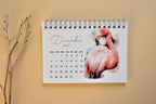 2027 Bird Desk Calendar, Watercolor Birds, Small Standing Flip Calendar, Bird Lover Gift
