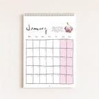 2027 Food Themed Wall Calendar by Amelia Jayne, Hand-Drawn Tablescapes (A4)