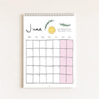 2027 Food Themed Wall Calendar by Amelia Jayne, Hand-Drawn Tablescapes (A4)