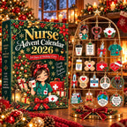 Nurse Advent Calendar HG 2026, 24 Days Christmas Countdown, Nurse Christmas Gift, RN Nursing Gift, Medical Acrylic Ornament Set