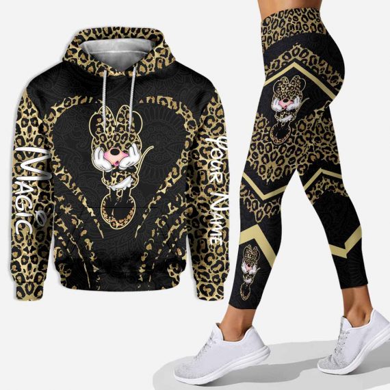 Mickey Mouse Minnie Mouse Magic World Disneyland Leopard Hoodie And ...